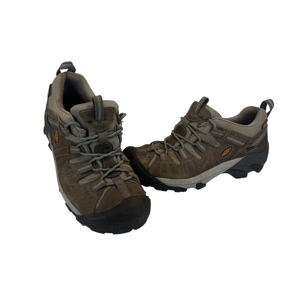KEEN Presidio II Waterproof Hiking‎ Shoes Brown Leather Wide Women's 10.5